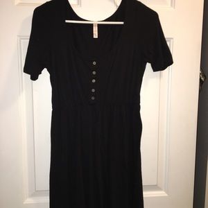 Black t-shirt dress